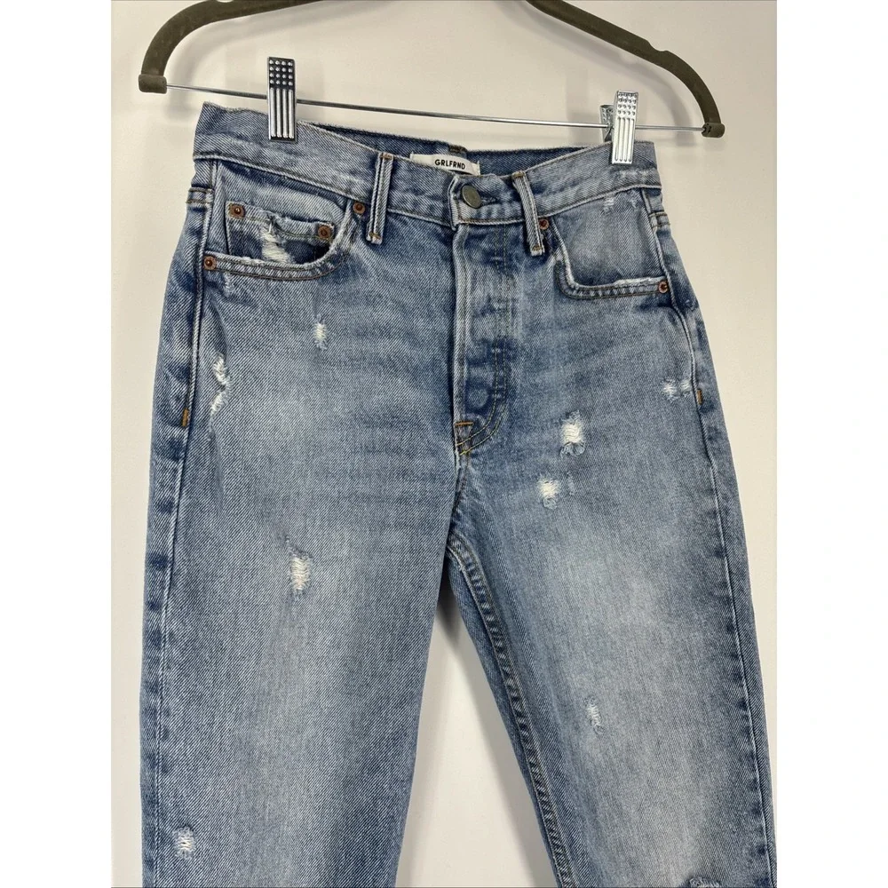 Grlfrnd Women's Distressed Karolina Jeans - Size 24